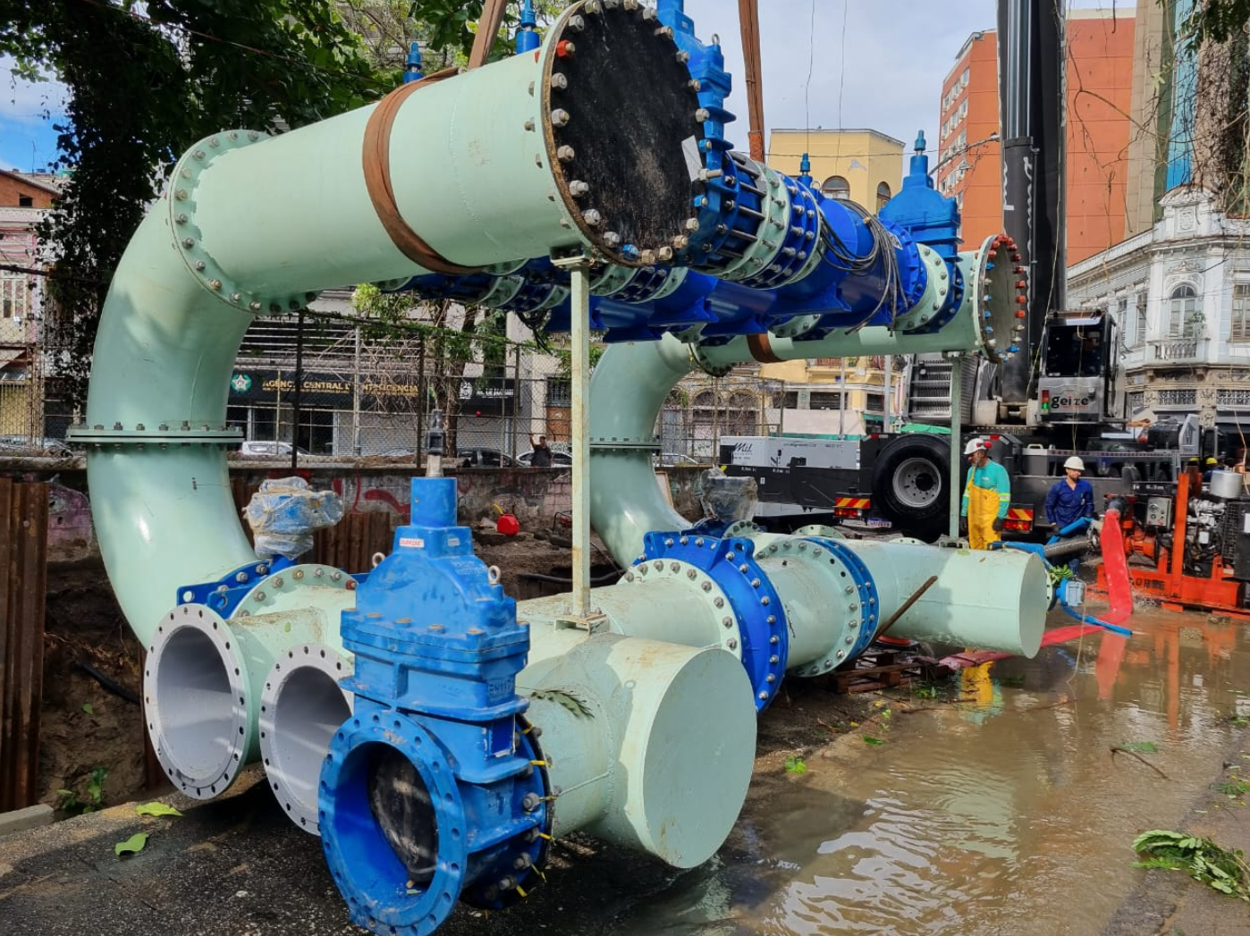 Águas do Rio aproveita a manutenção do Sistema Guandu, feita pela Cedae, para realizar cerca de 90 ações de modernização e ampliação no sistema de abastecimento